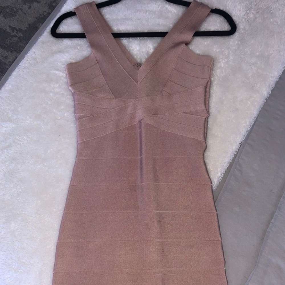 Pink bandage dress from BEBE